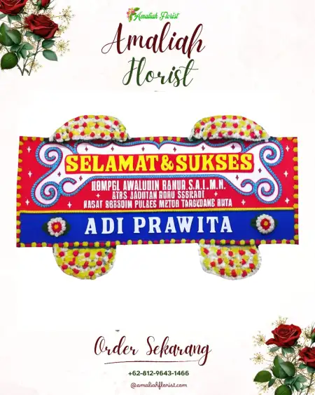 Papan Bunga Ucapan Selamat Giyombong